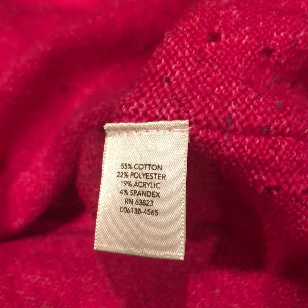 NWT Christopher & Banks hot pink sweater size 14W - Picture 5 of 7